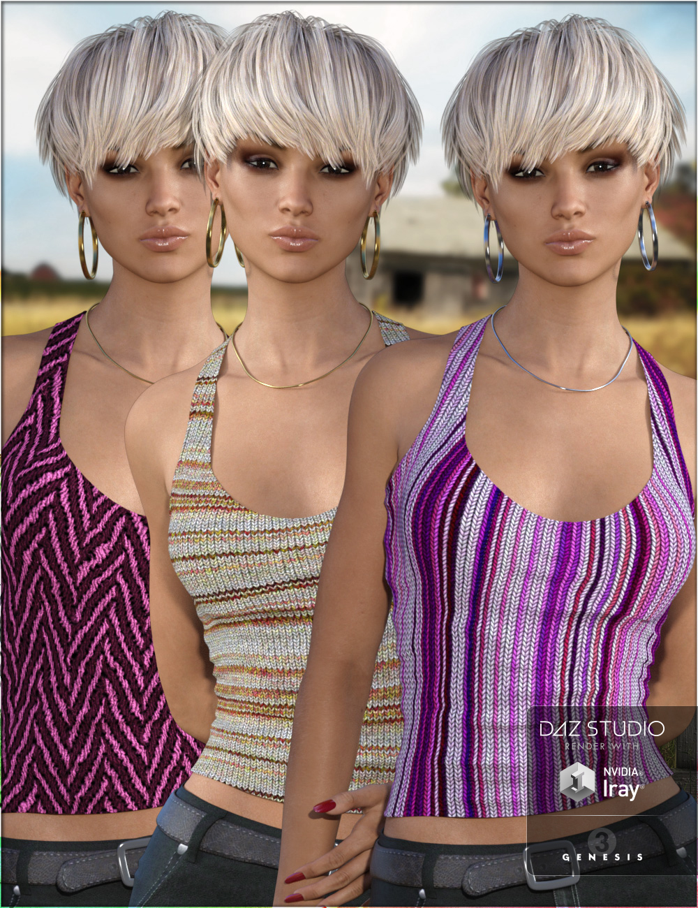 Selection Knittings Iray by: , 3D Models by Daz 3D