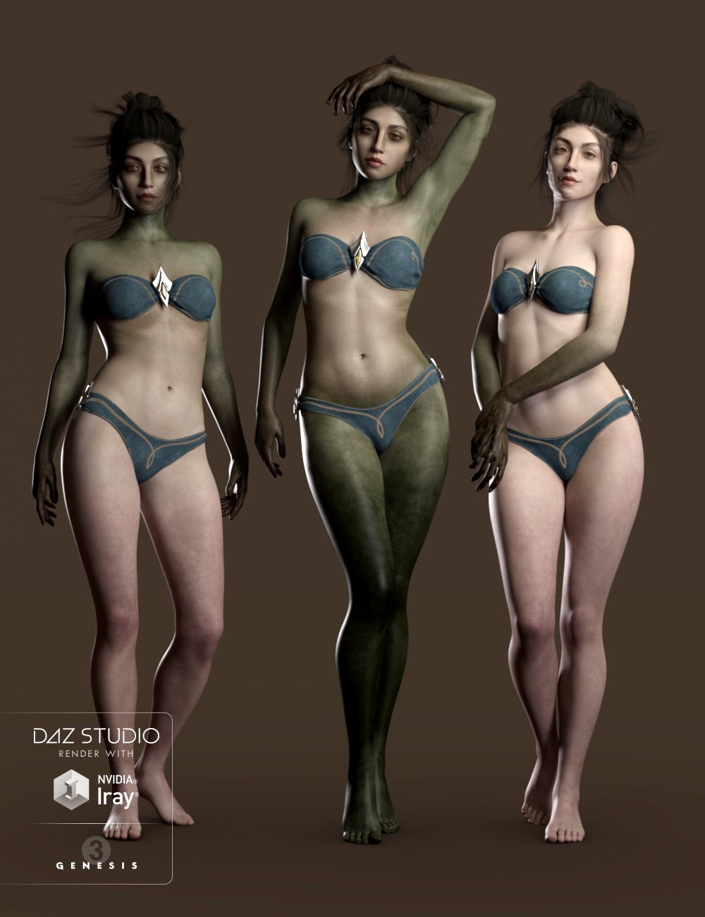 Ceridwen and Fantasy Skins for Genesis 3 Female Ceridwen and Fantasy Skins for Genesis 3 Female by: Saiyaness, 3D Models by Daz 3D