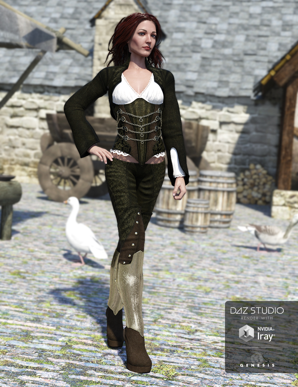Vanessa Marquise Outfit Textures by: Lilflame, 3D Models by Daz 3D