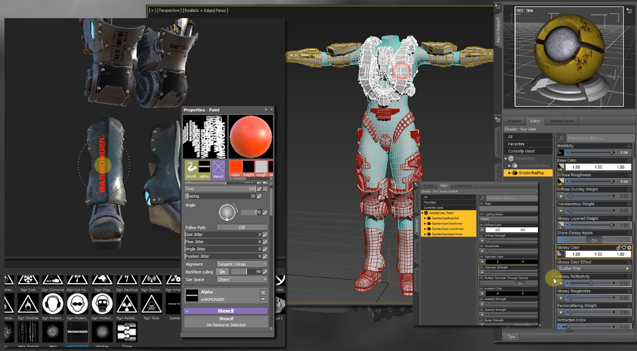 Daz Studio and Substance Painter by: DarkEdgeDesign, 3D Models by Daz 3D