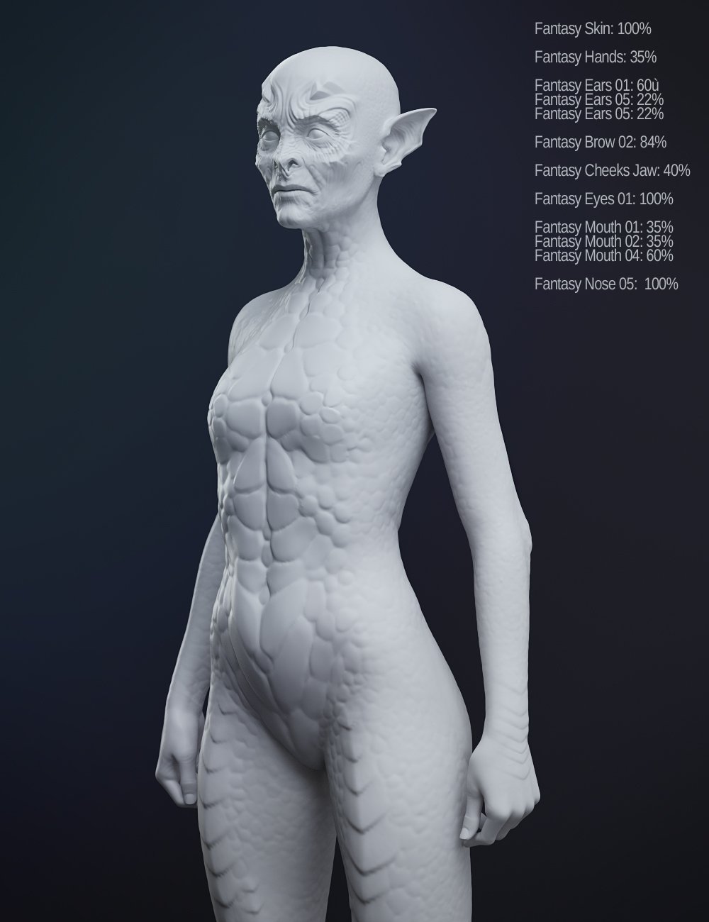 Fantasy Creature Creator HD Morph Pack for Genesis 3 Female by: , 3D Models by Daz 3D