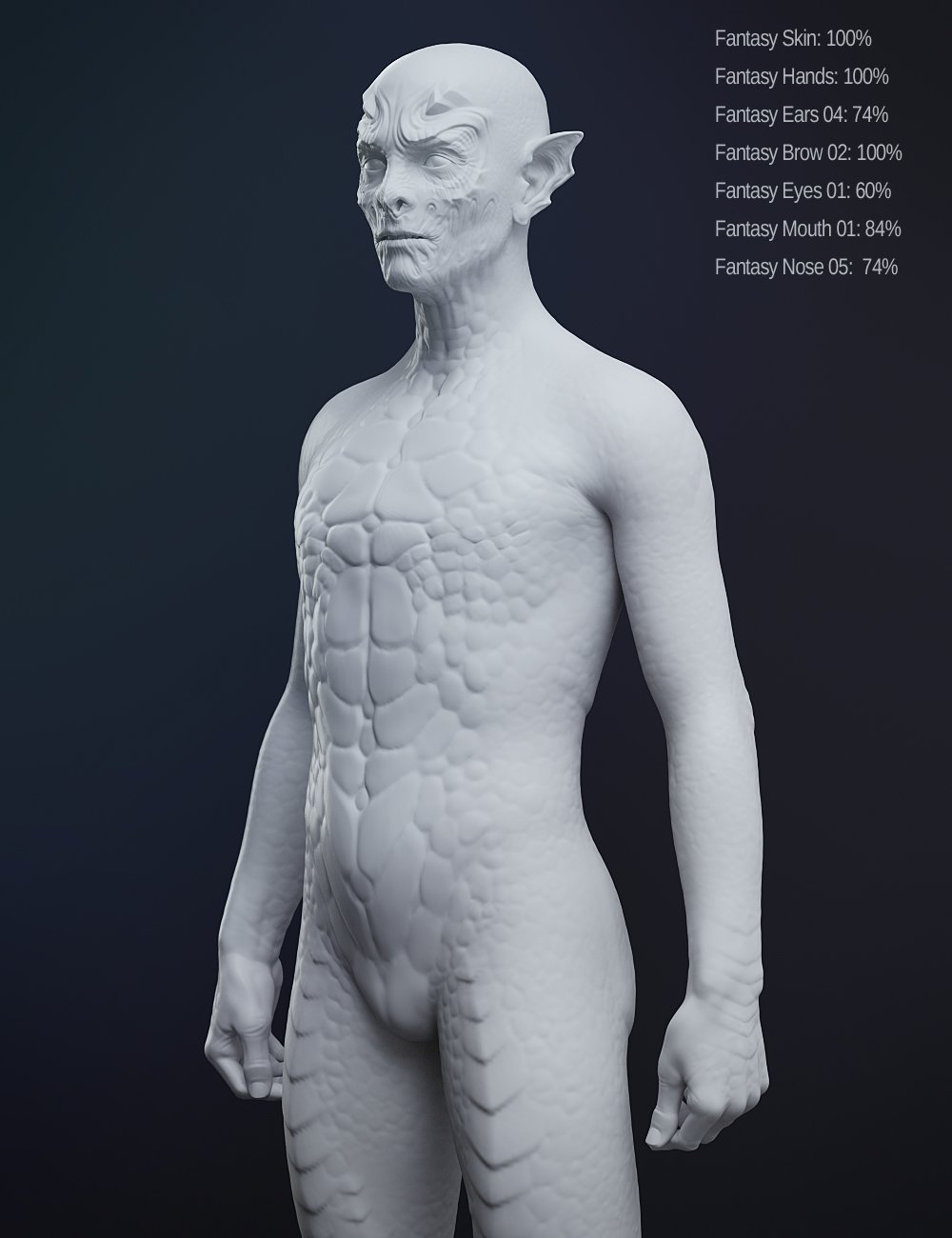 Fantasy Creature Creator HD Morph Pack for Genesis 3 Male by: , 3D Models by Daz 3D