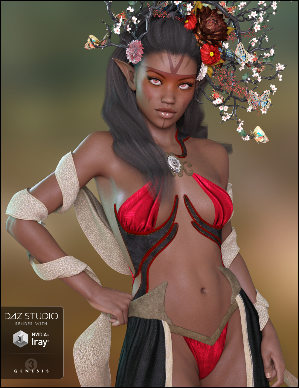 Xolani for Monique 7 by: AdieneJessaii, 3D Models by Daz 3D