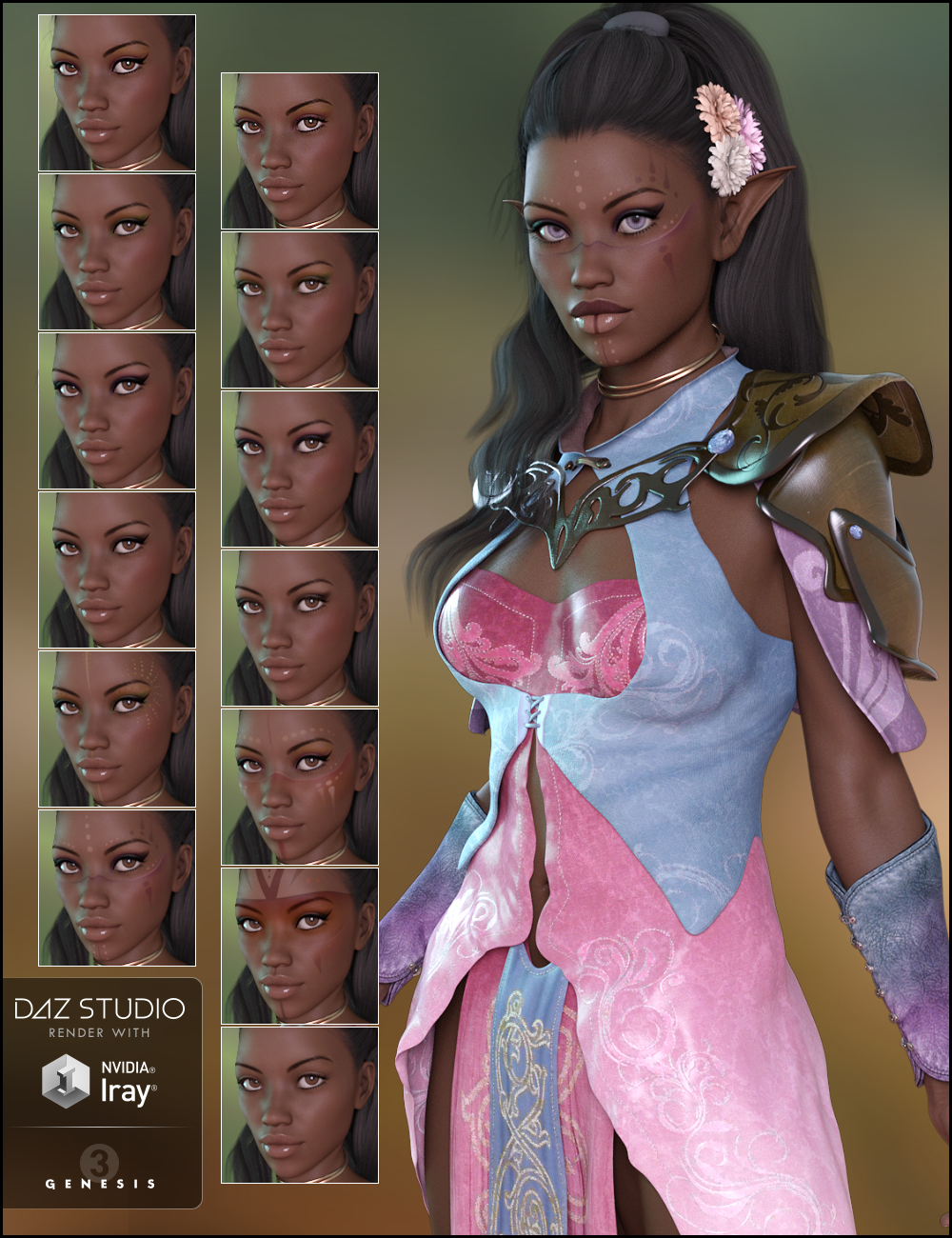 Xolani for Monique 7 Xolani for Monique 7 by: AdieneJessaii, 3D Models by Daz 3D