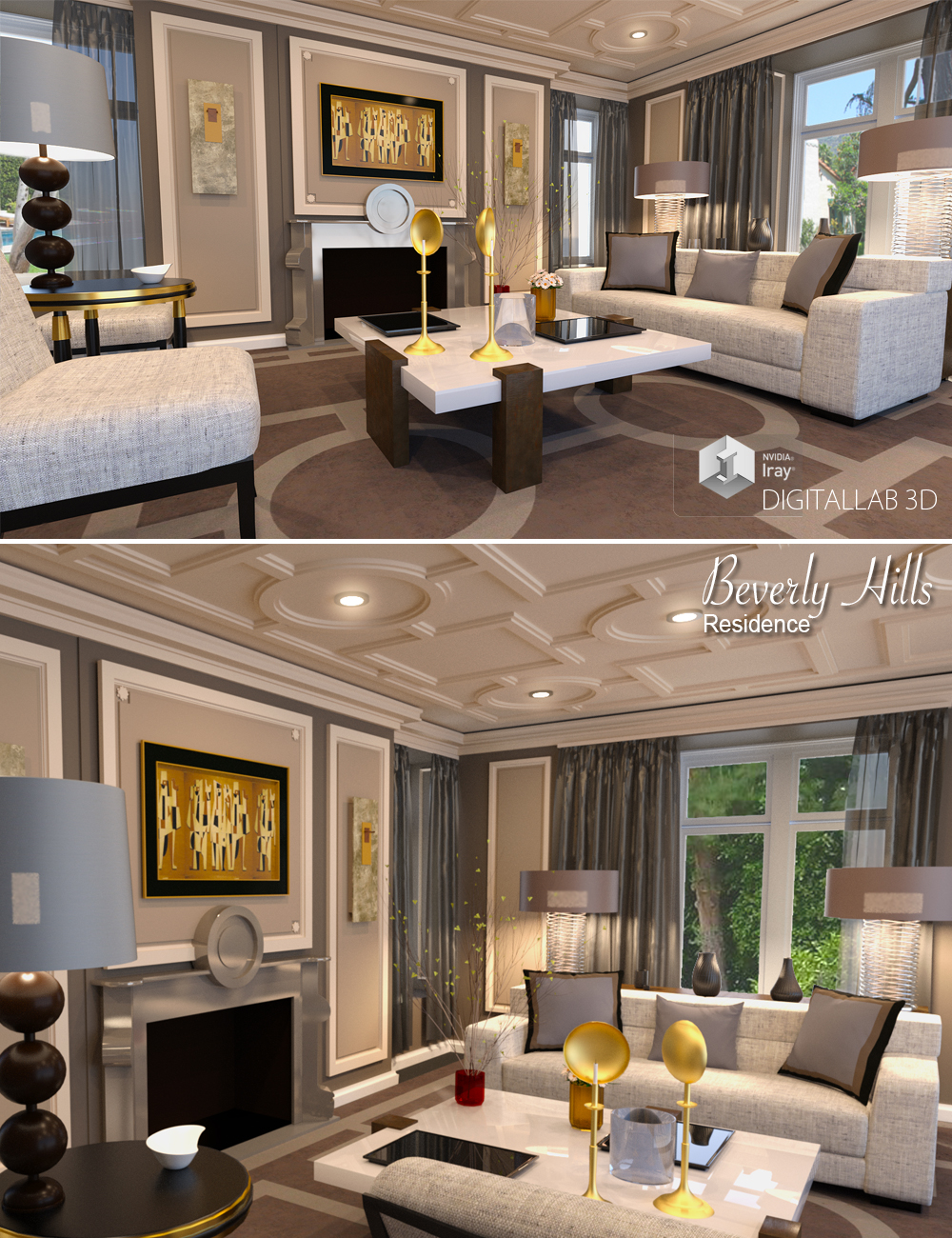 Beverly Hills Residence by: Digitallab3D, 3D Models by Daz 3D