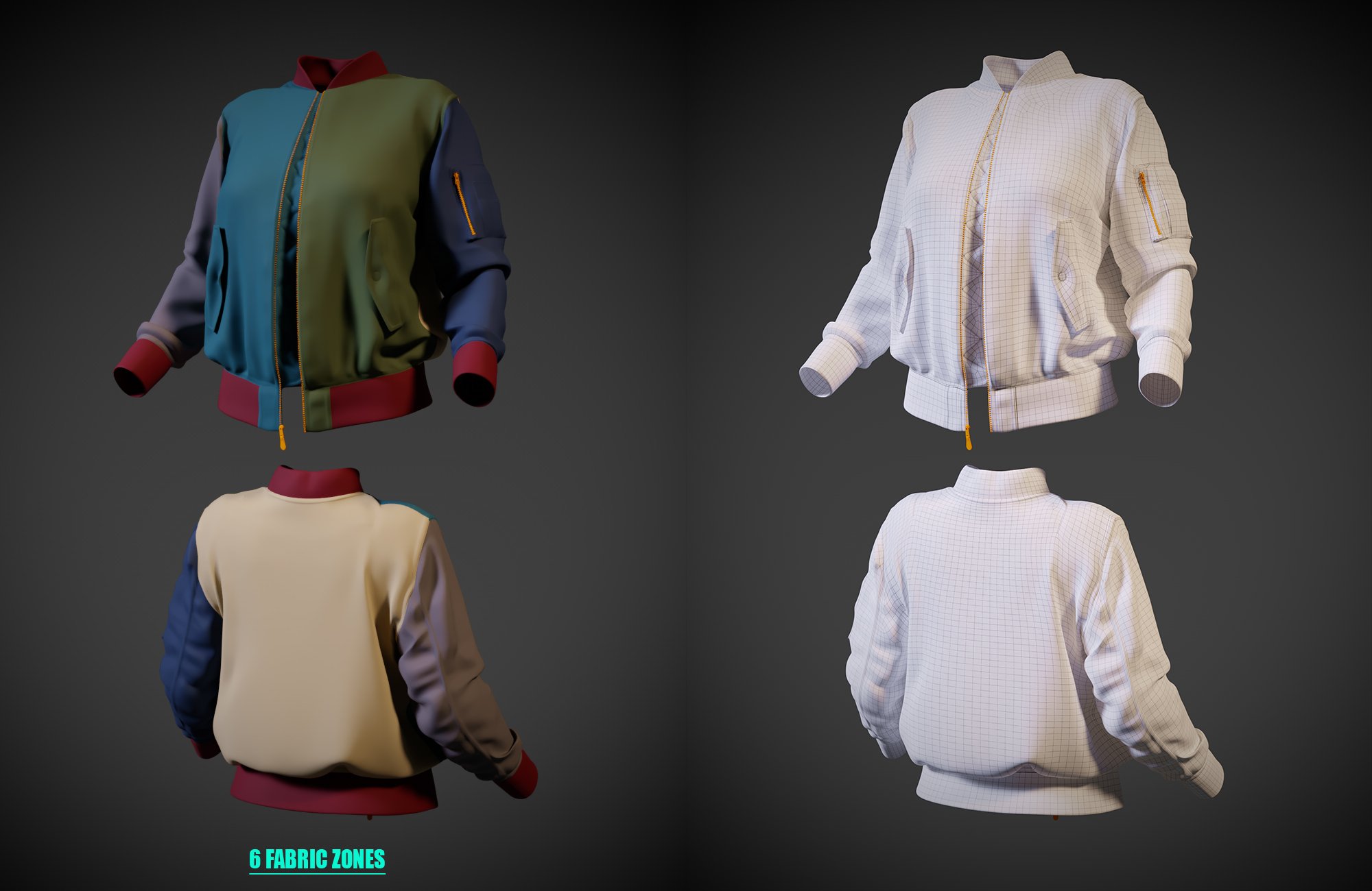 MA-1 Flight Jacket for Genesis 3 Female(s) by: Linday, 3D Models by Daz 3D