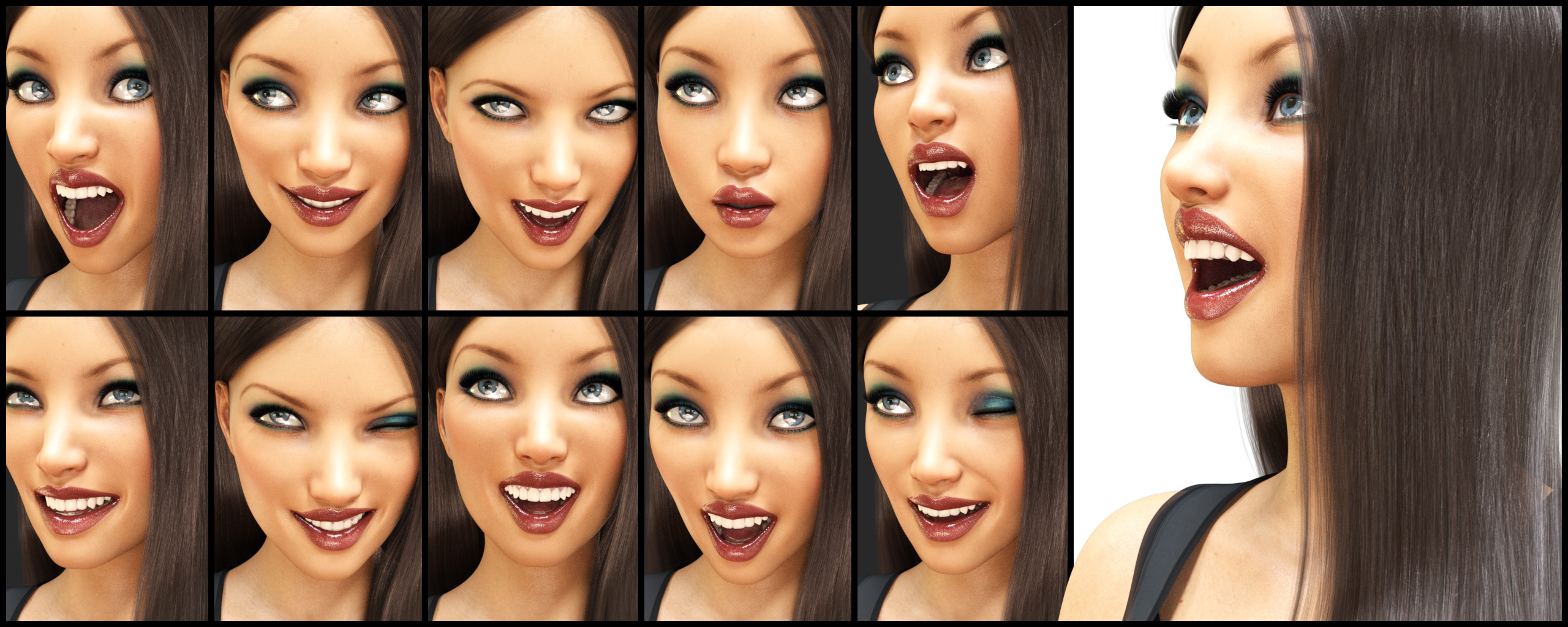 i13 Stylish Expressions by: ironman13, 3D Models by Daz 3D