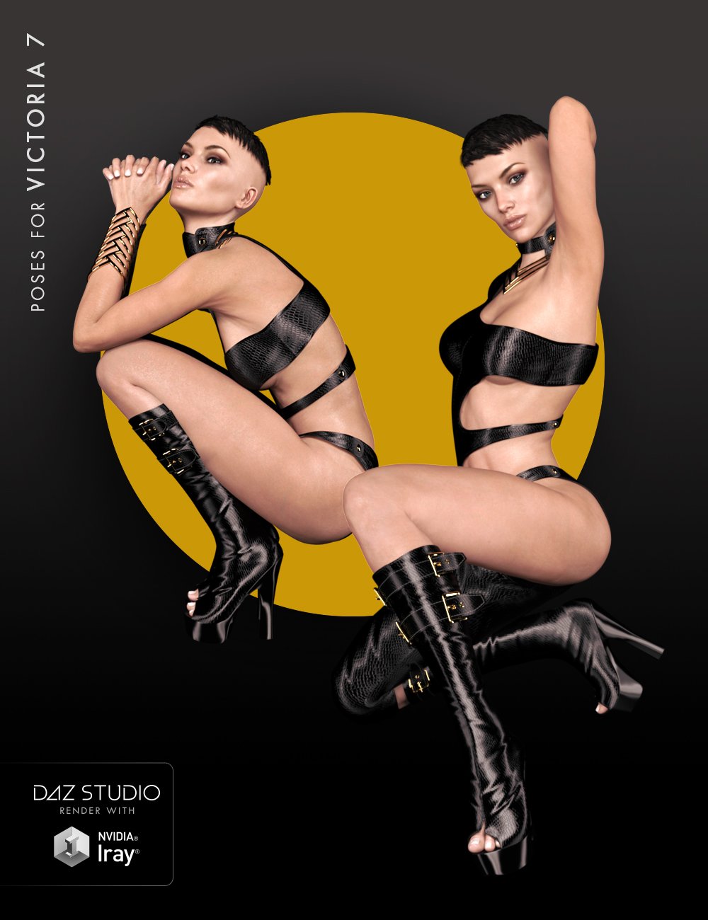PRVKTR Poses for Victoria 7 by: Shimuzu, 3D Models by Daz 3D