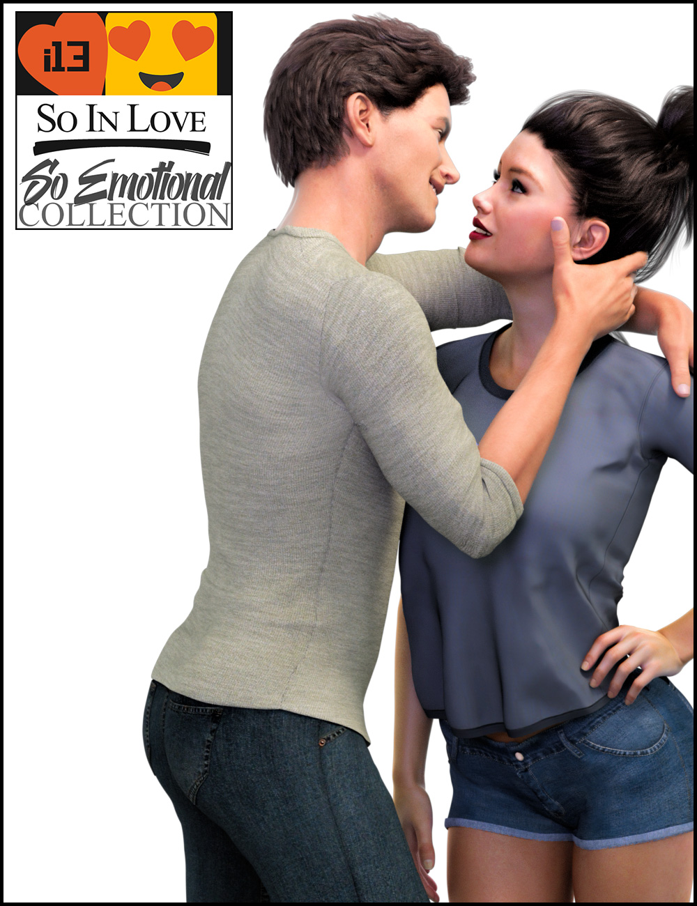 i13 So In Love Poses for Genesis 3 Male and Female by: ironman13, 3D Models by Daz 3D