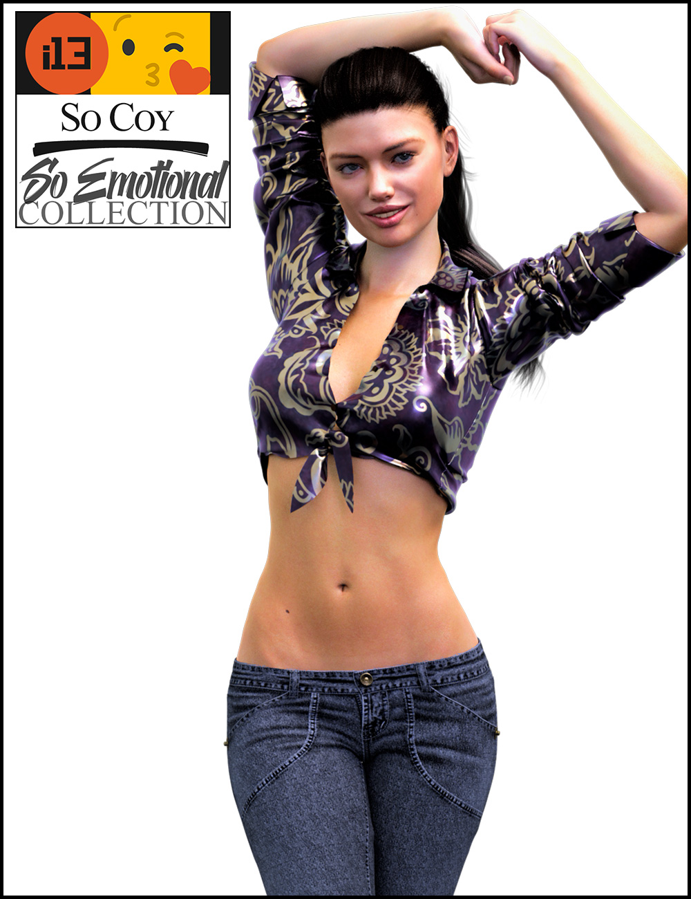 i13 So Coy Poses for Genesis 3 Female by: ironman13, 3D Models by Daz 3D