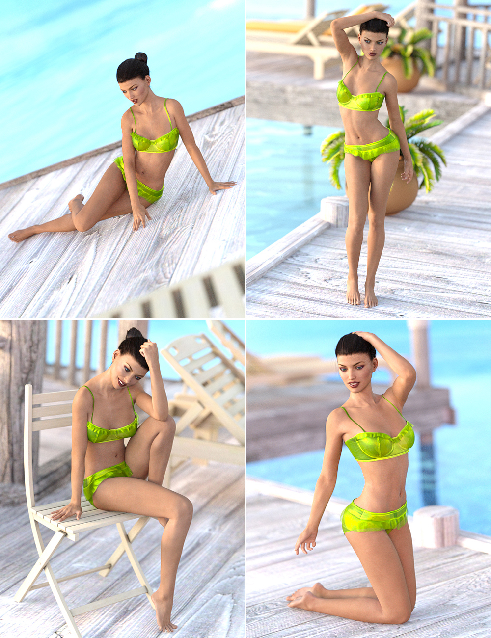 Sun Kissed Poses and Expressions for Genesis 3 Female(s)