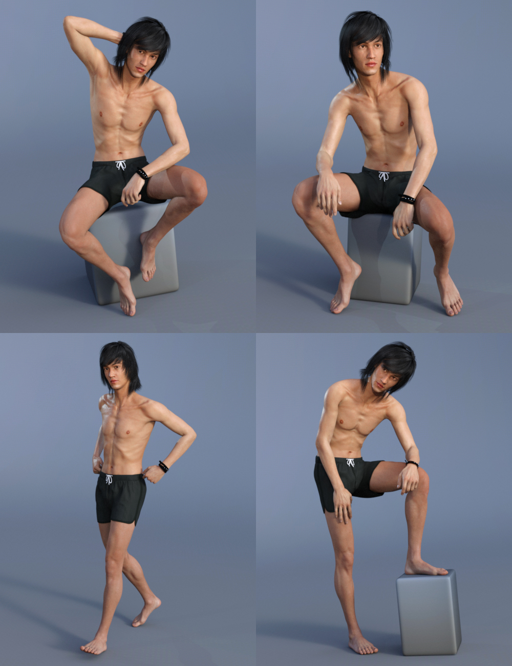 Capsces Everyday Poses and Expressions for Elijah 7 by: Capsces Digital Ink, 3D Models by Daz 3D