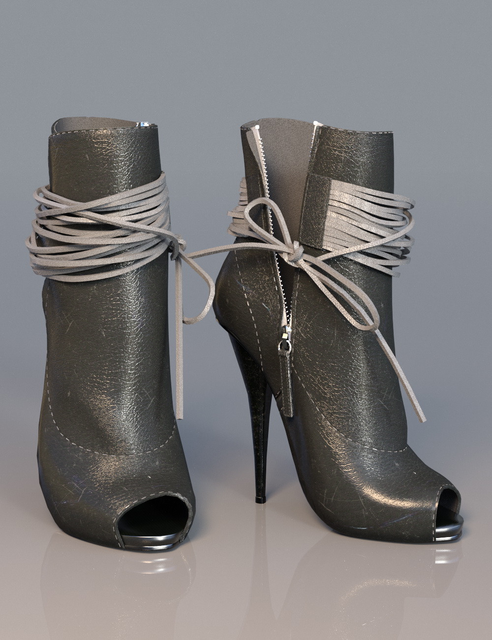Open Toe High Heel Boots for Genesis 3 Female(s) by: chungdan, 3D Models by Daz 3D