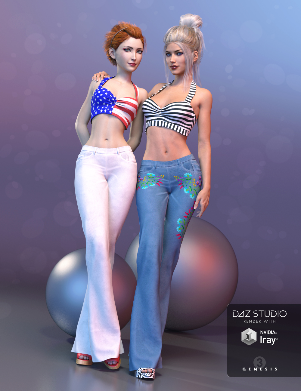 Daydreamer Outfit Textures by: Demian, 3D Models by Daz 3D