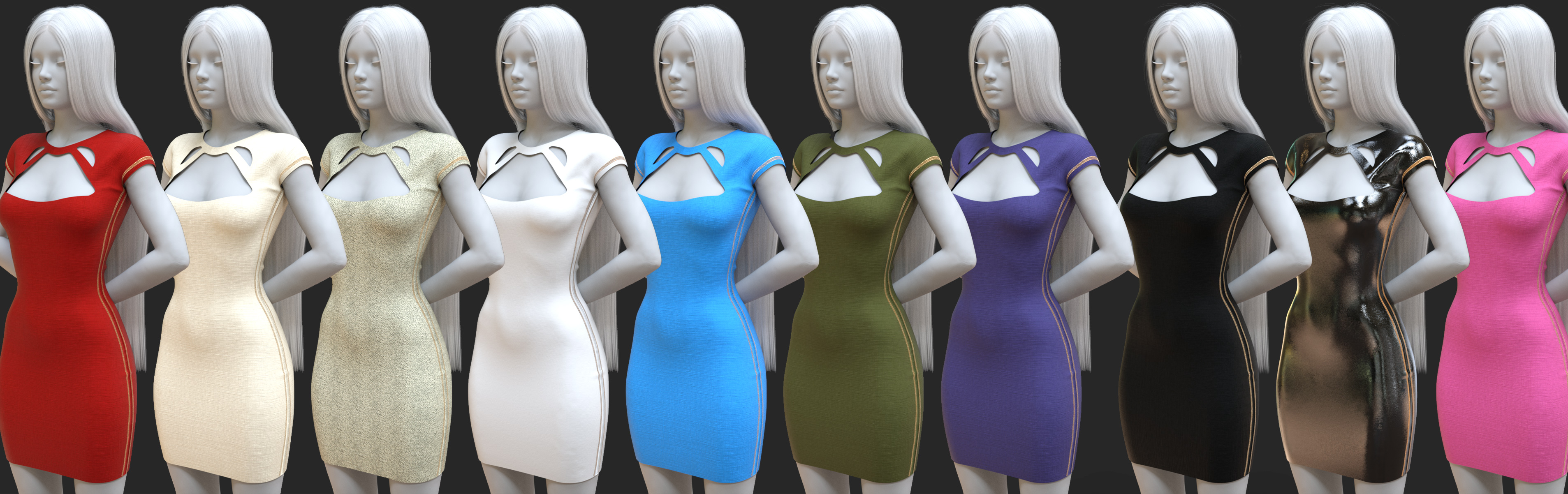 i13 Stylish Dress for Genesis 3 Female(s) by: ironman13, 3D Models by Daz 3D