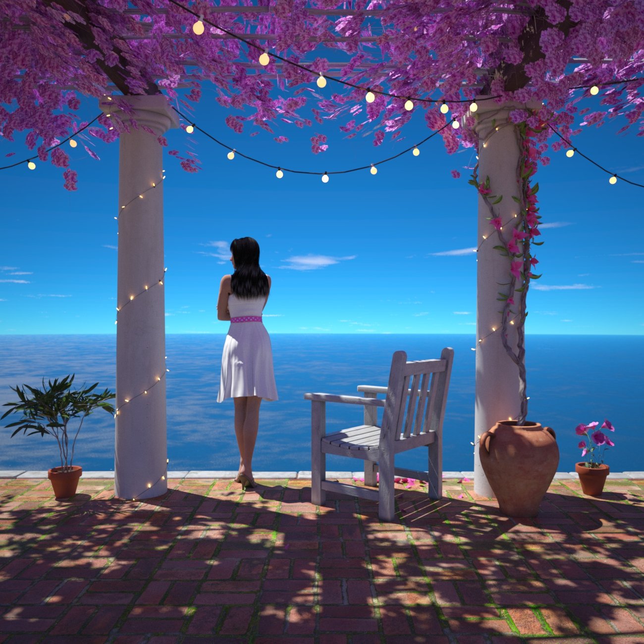 Mediterranean Vista Mediterranean Vista by: bitwelder, 3D Models by Daz 3D