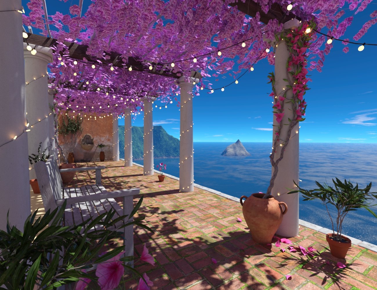 Mediterranean Vista by: bitwelder, 3D Models by Daz 3D