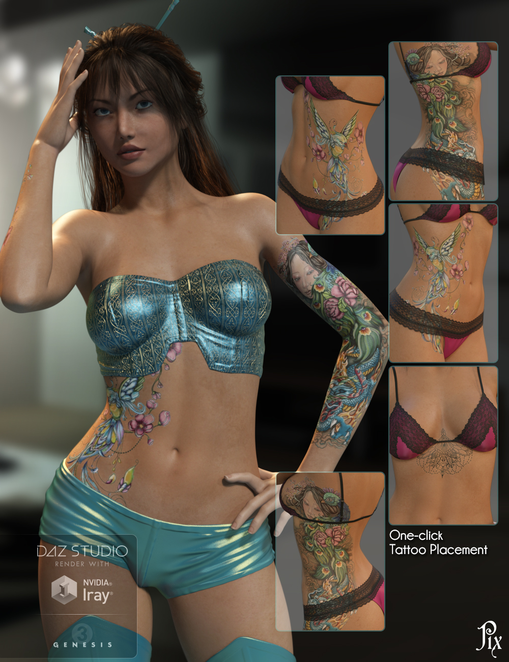 Pix Jingfei Pix Jingfei by: Pixeluna, 3D Models by Daz 3D