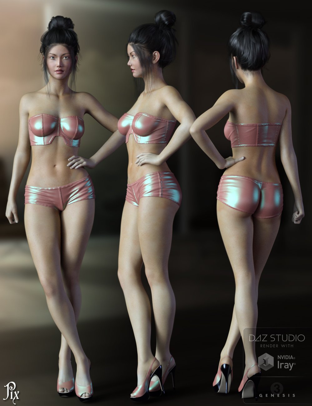 Pix Jingfei by: Pixeluna, 3D Models by Daz 3D