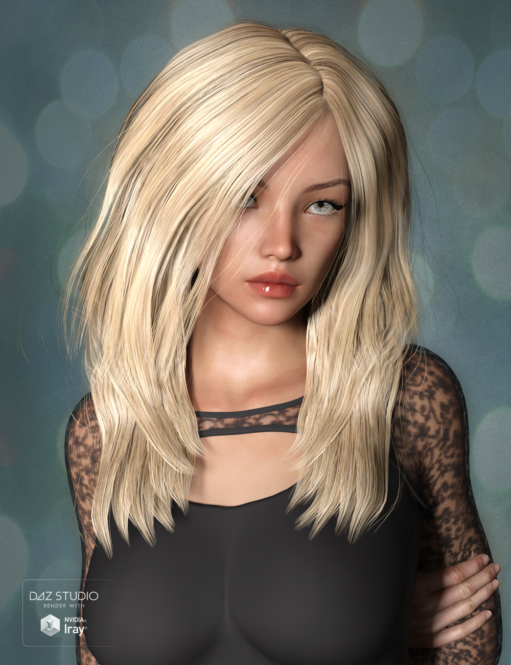 Faith Hair for Genesis 3 Female(s) by: SWAM, 3D Models by Daz 3D