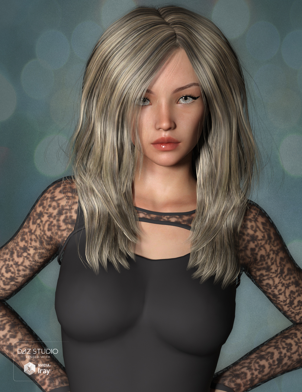 Faith Hair for Genesis 3 Female(s) by: SWAM, 3D Models by Daz 3D