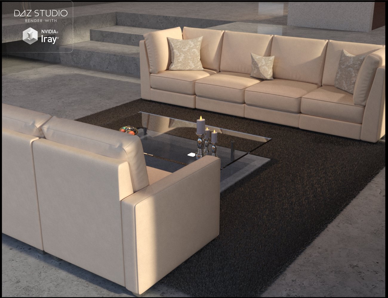Modular Sofa Props by: Nikisatez, 3D Models by Daz 3D
