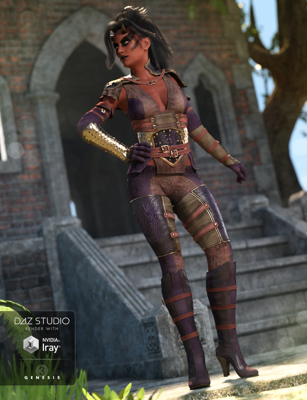 Dragon Rider Outfit Textures by: Arien, 3D Models by Daz 3D