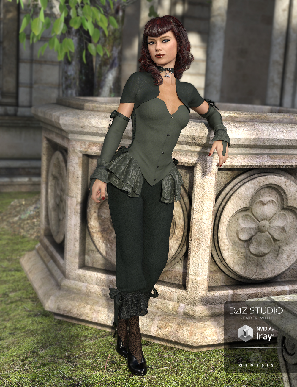Dark Silence for Genesis 3 Female(s) by: Ravenhair, 3D Models by Daz 3D