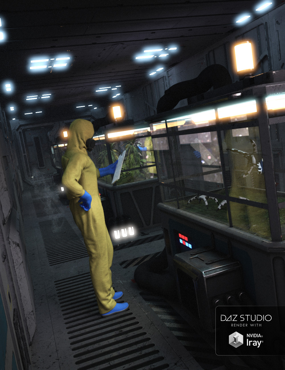 Sci-fi Interior Construction Kit by: Mely3D, 3D Models by Daz 3D