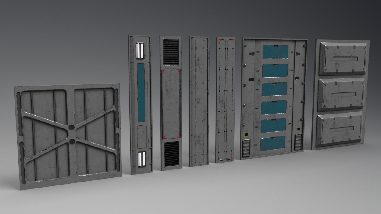 Sci-fi Interior Construction Kit Sci-fi Interior Construction Kit by: Mely3D, 3D Models by Daz 3D