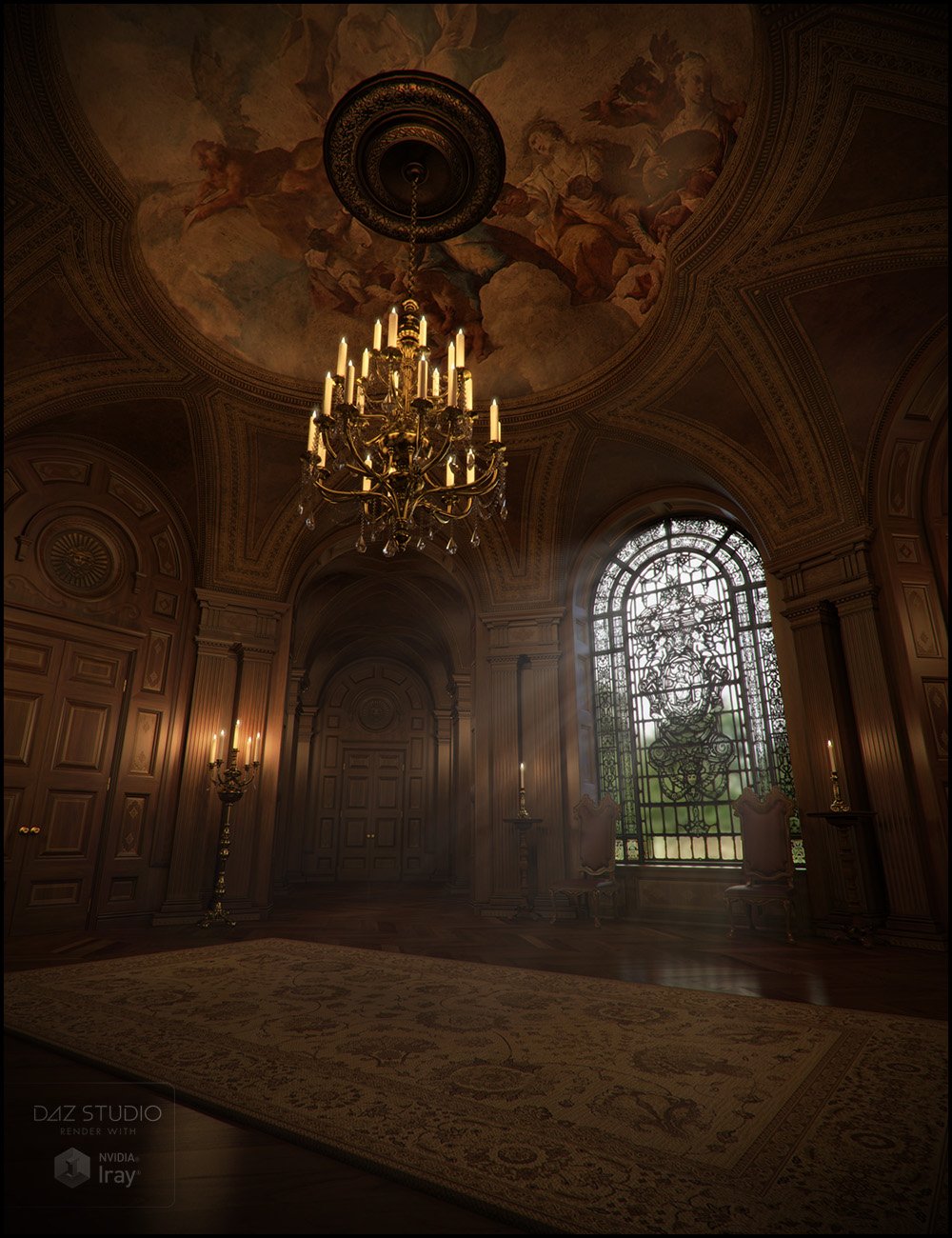 Extravagance for Baroque Grandeur Iray Addon Extravagance for Baroque Grandeur Iray Addon by: Jack Tomalin, 3D Models by Daz 3D