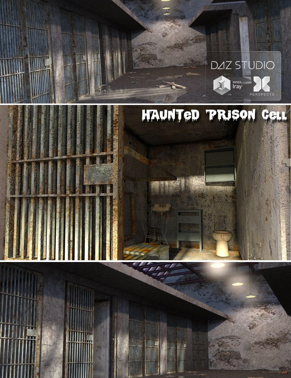Haunted Prison Cell by: PerspectX, 3D Models by Daz 3D