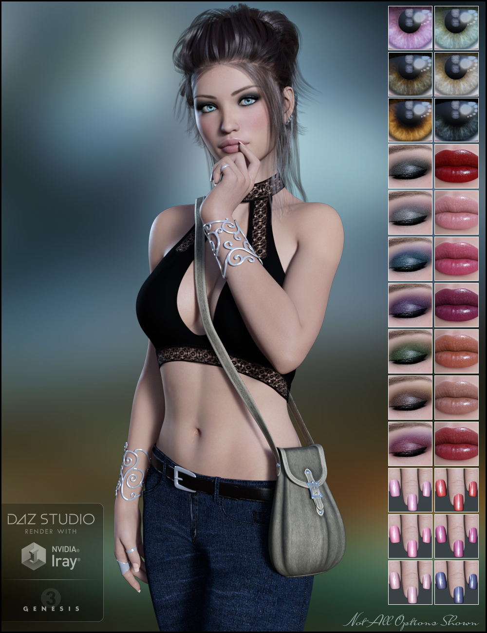 Ezmi for Genesis 3 Female by: JessaiiRaziel, 3D Models by Daz 3D