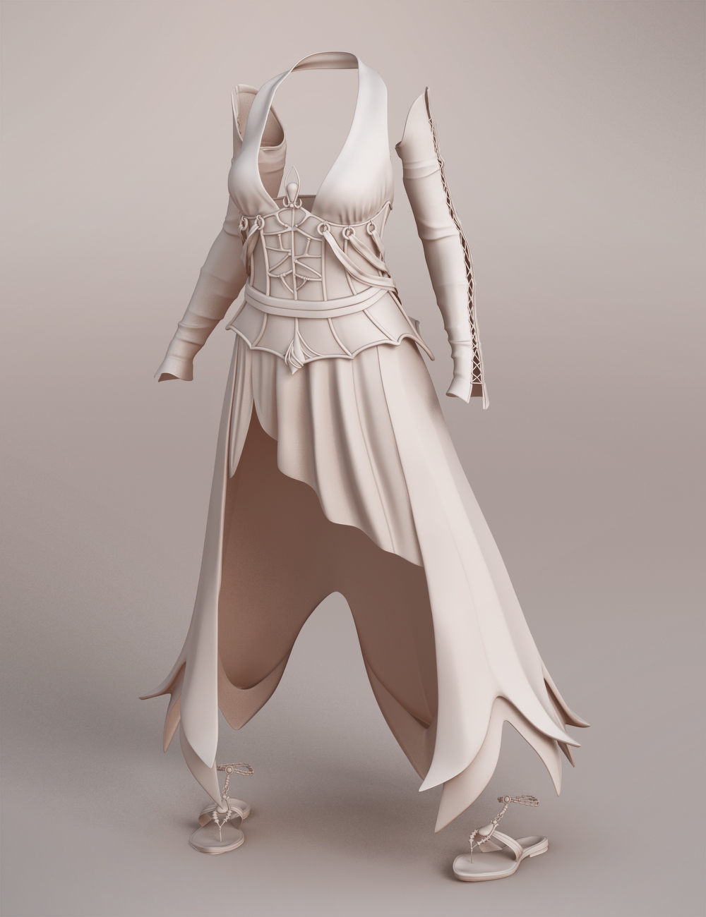 Goldberry Outfit for Genesis 3 Female(s) by: ArienMada, 3D Models by Daz 3D