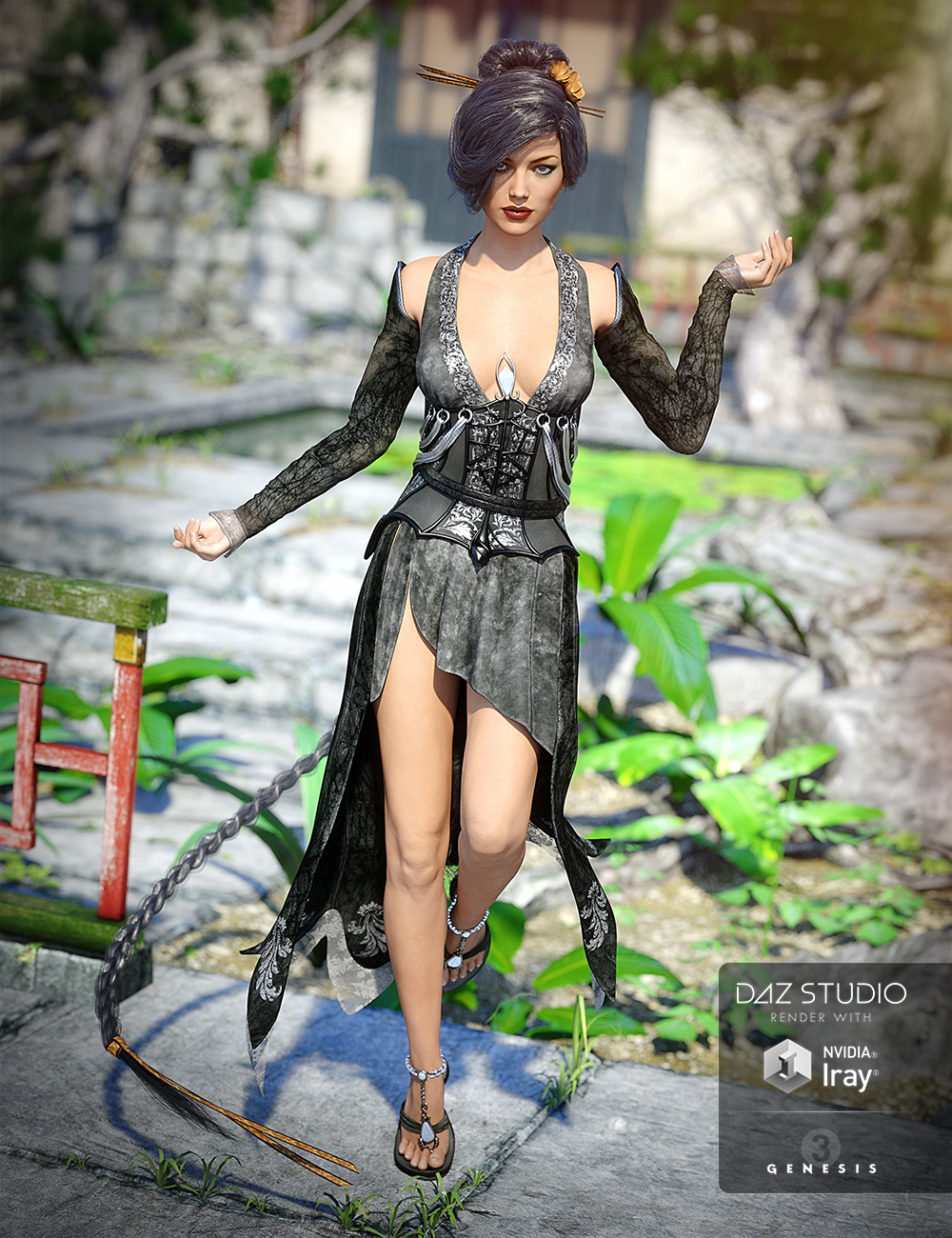 Goldberry Outfit Textures by: Arien, 3D Models by Daz 3D