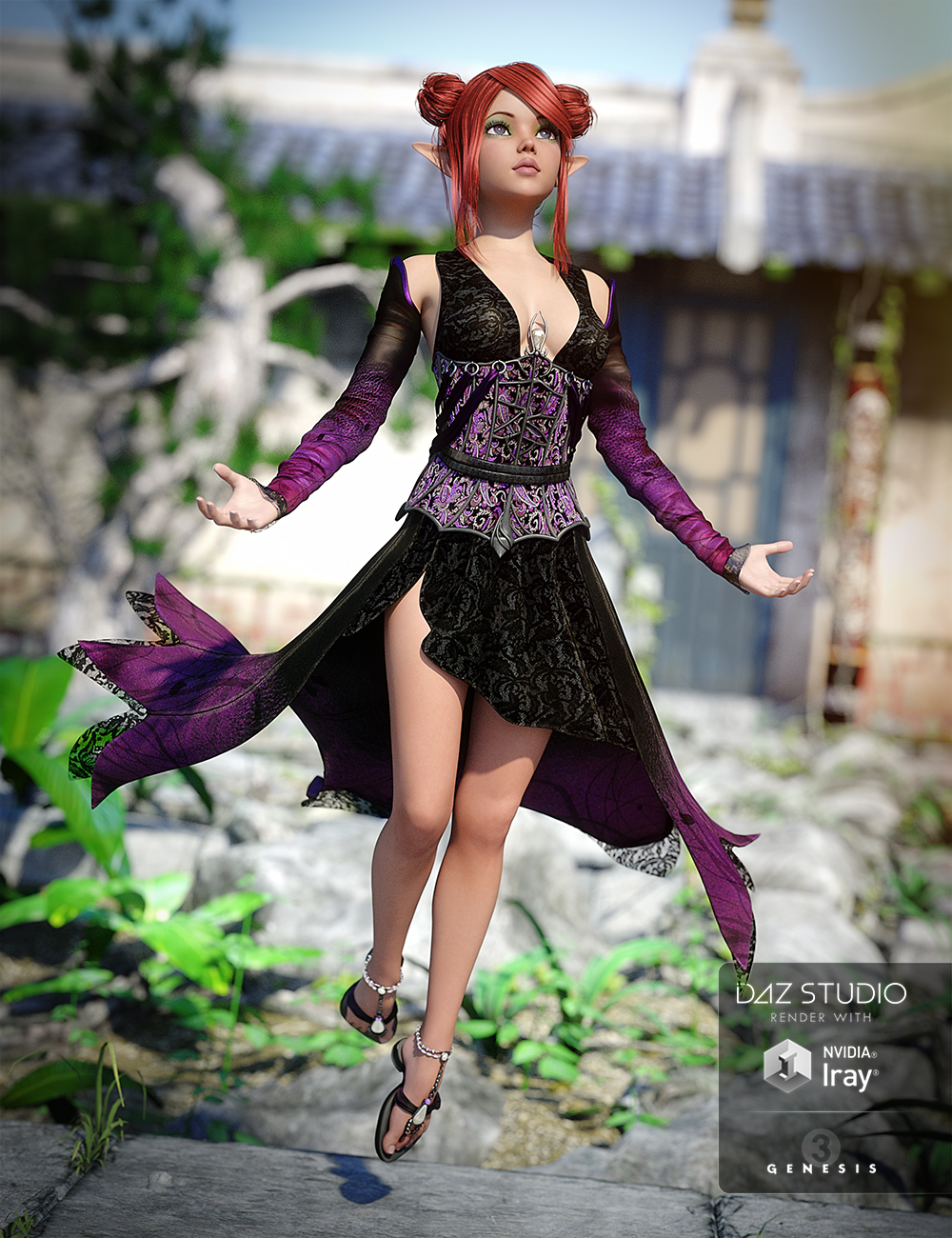 Goldberry Outfit Textures by: Arien, 3D Models by Daz 3D