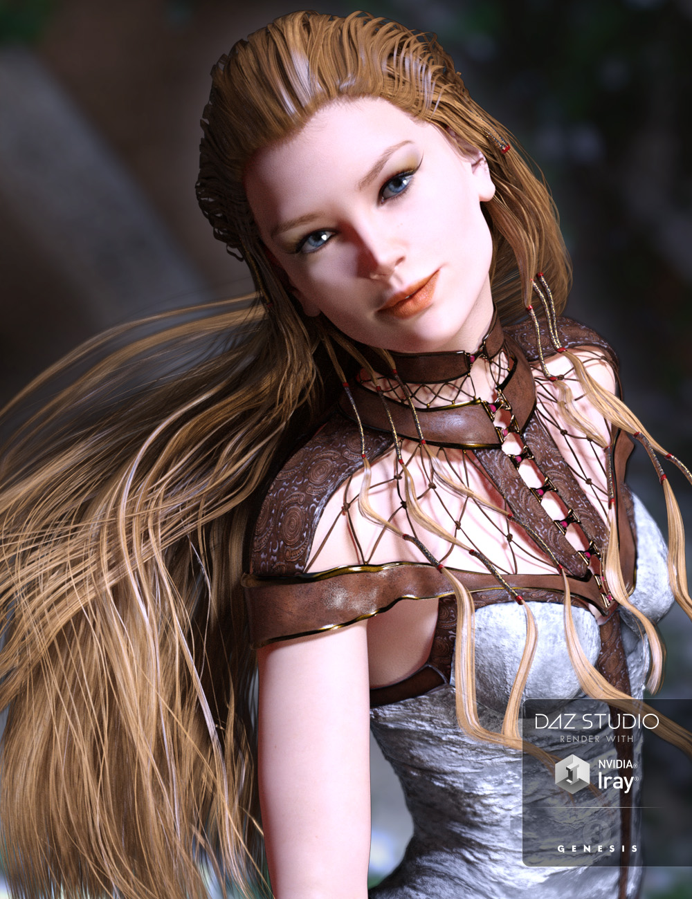 The NightQueen Hair for Genesis 3 Female(s) by: ArkiShox-Design, 3D Models by Daz 3D