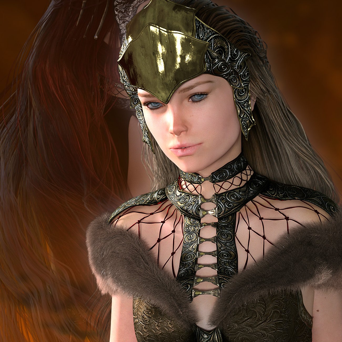 The NightQueen Hair for Genesis 3 Female(s) by: ArkiShox-Design, 3D Models by Daz 3D