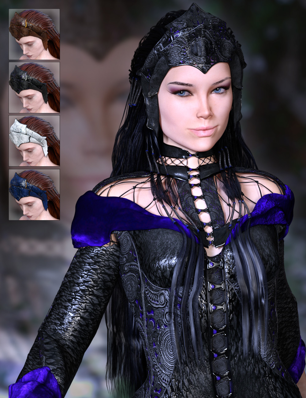 The NightQueen Hair for Genesis 3 Female(s) The NightQueen Hair for Genesis 3 Female(s) by: ArkiShox-Design, 3D Models by Daz 3D