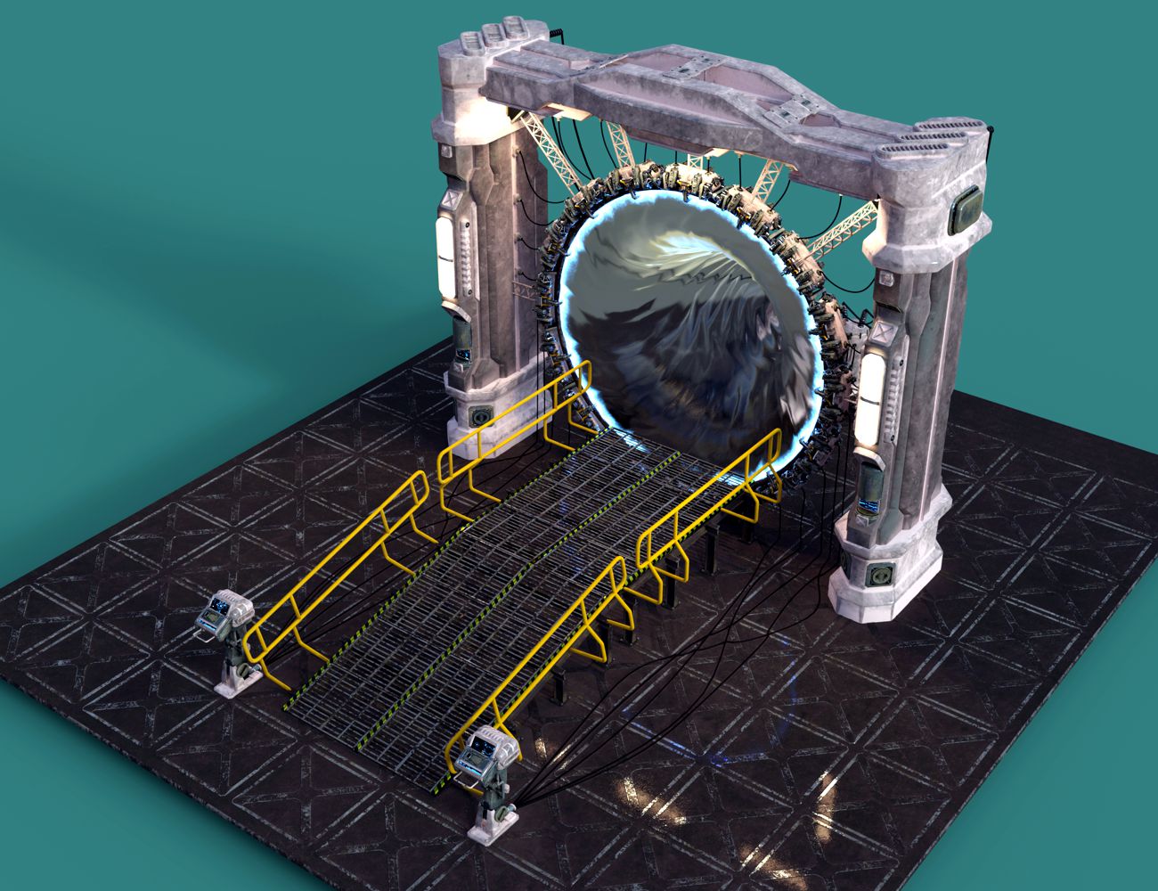 Time Gate by: DzFire, 3D Models by Daz 3D