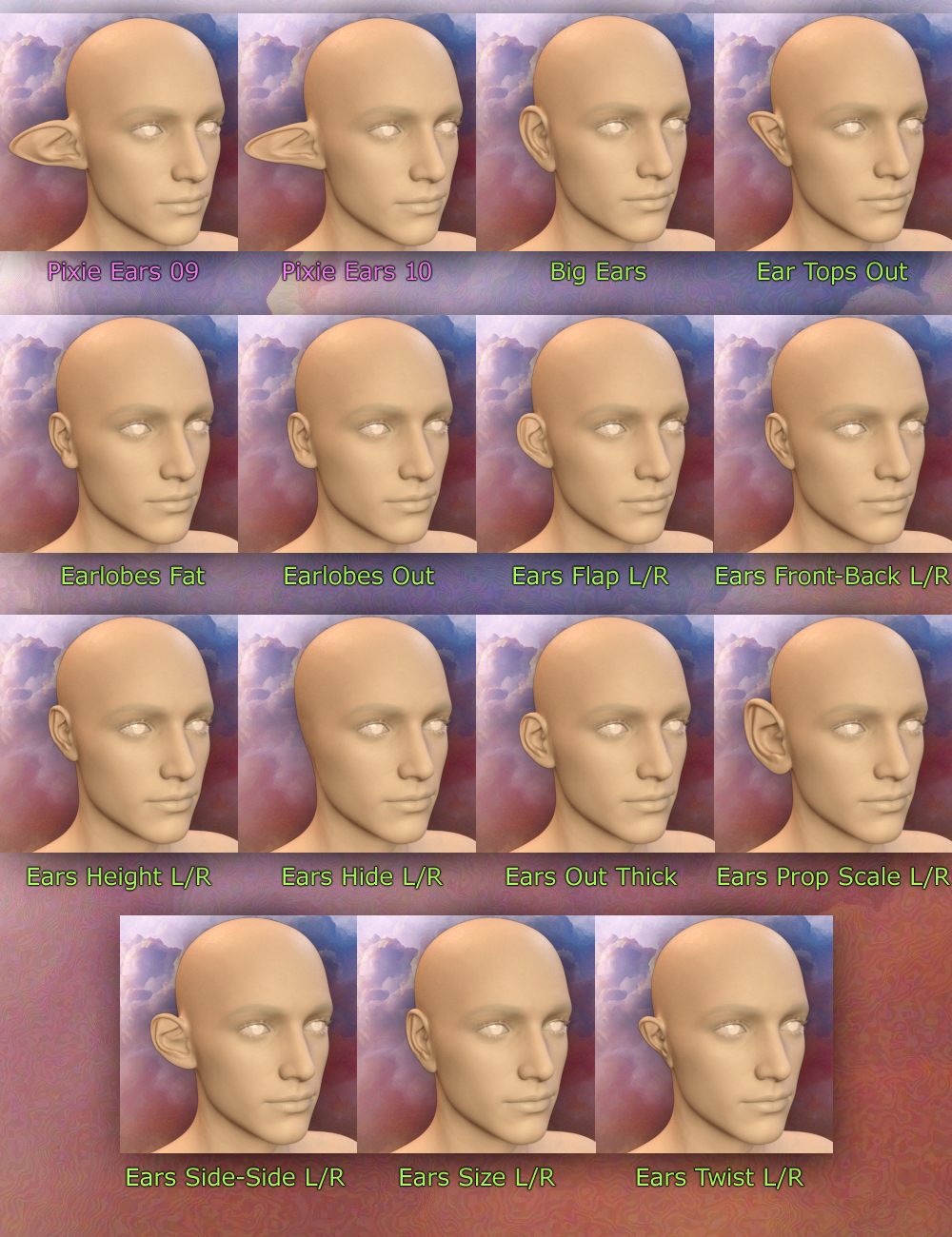 Thorneworks Ultimate Fantasy Ears Resource for Genesis 3 Male Thorneworks Ultimate Fantasy Ears Resource for Genesis 3 Male by: Thorne, 3D Models by Daz 3D