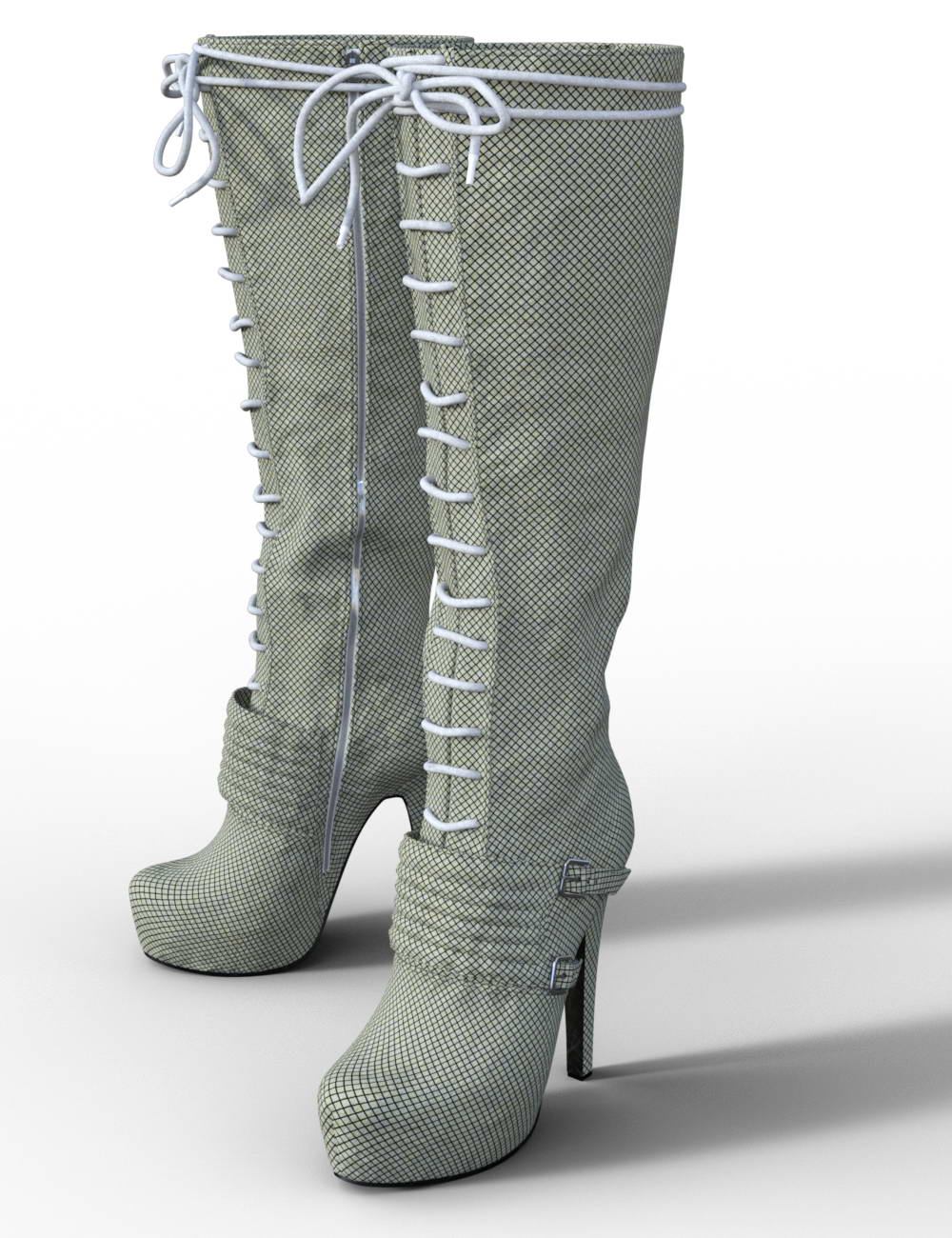 Platform Knee High Boot for Genesis 3 Female(s) by: chungdan, 3D Models by Daz 3D