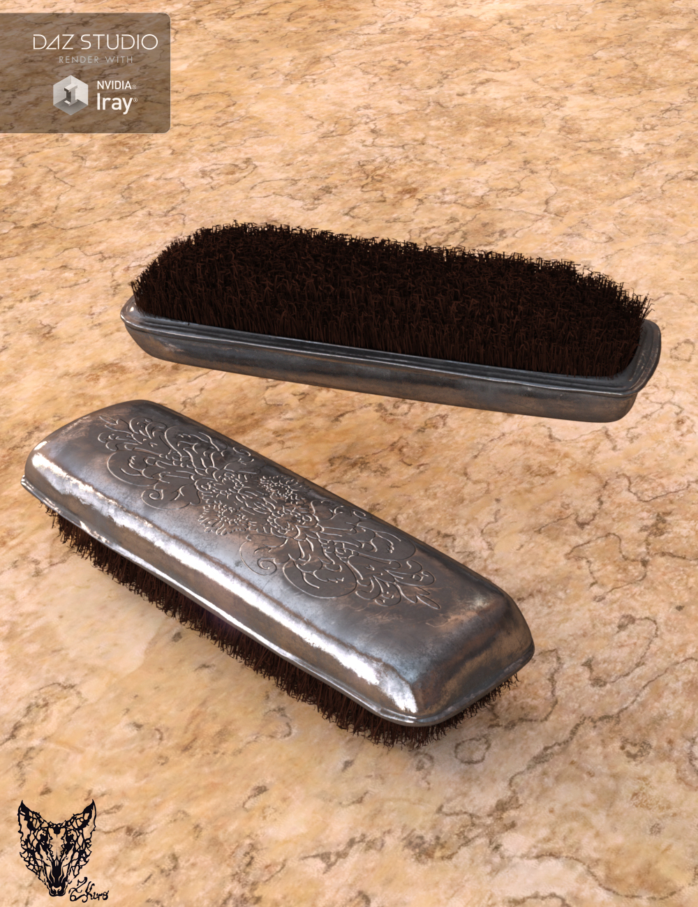 Vintage Vanity Accessories Vintage Vanity Accessories by: ZKuro, 3D Models by Daz 3D