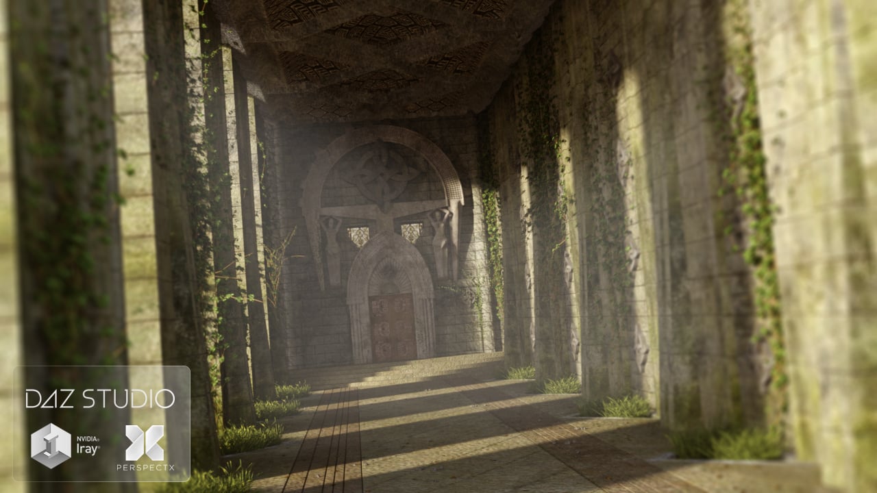 Ancient Fantasy Hall by: PerspectX, 3D Models by Daz 3D
