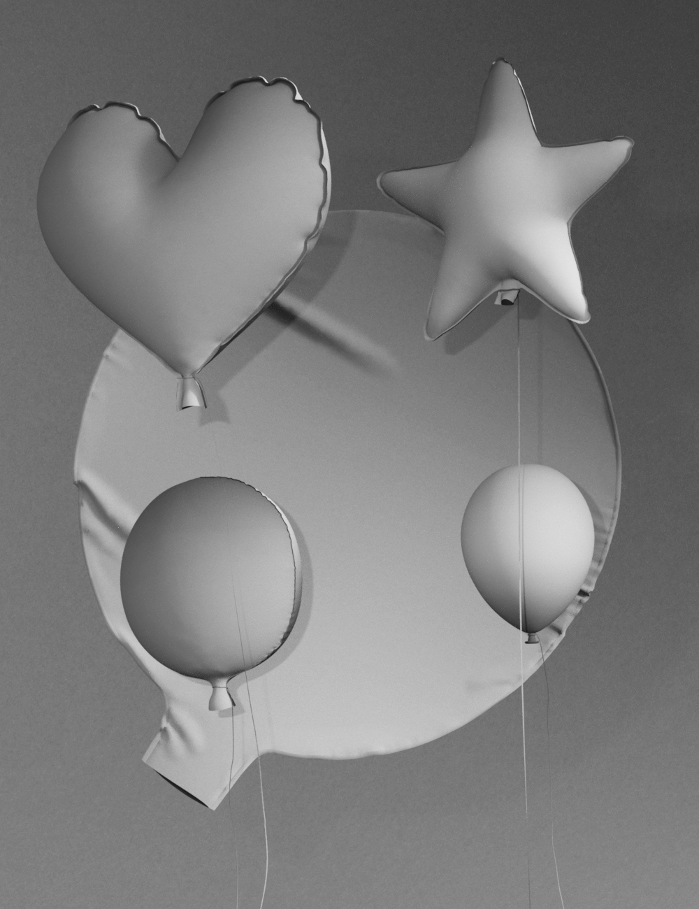 Party Time Balloons by: ARTCollab, 3D Models by Daz 3D