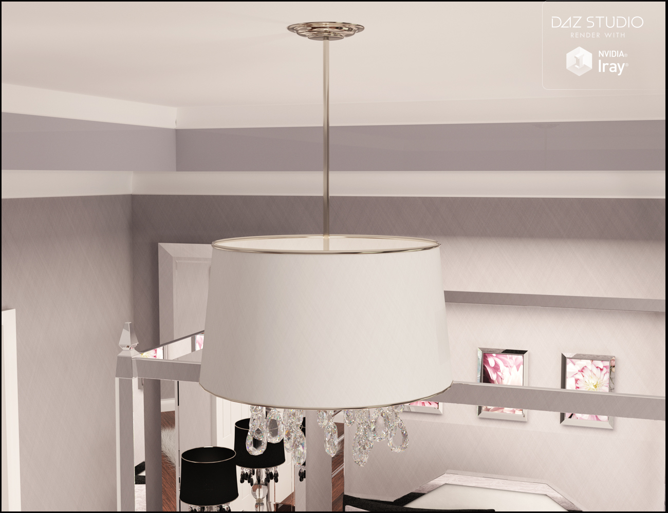 Pure Luxury Bedroom Scene by: Nikisatez, 3D Models by Daz 3D