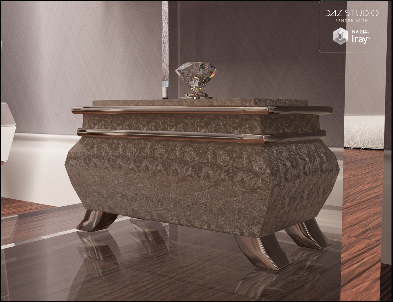 Pure Luxury Bedroom Scene by: Nikisatez, 3D Models by Daz 3D