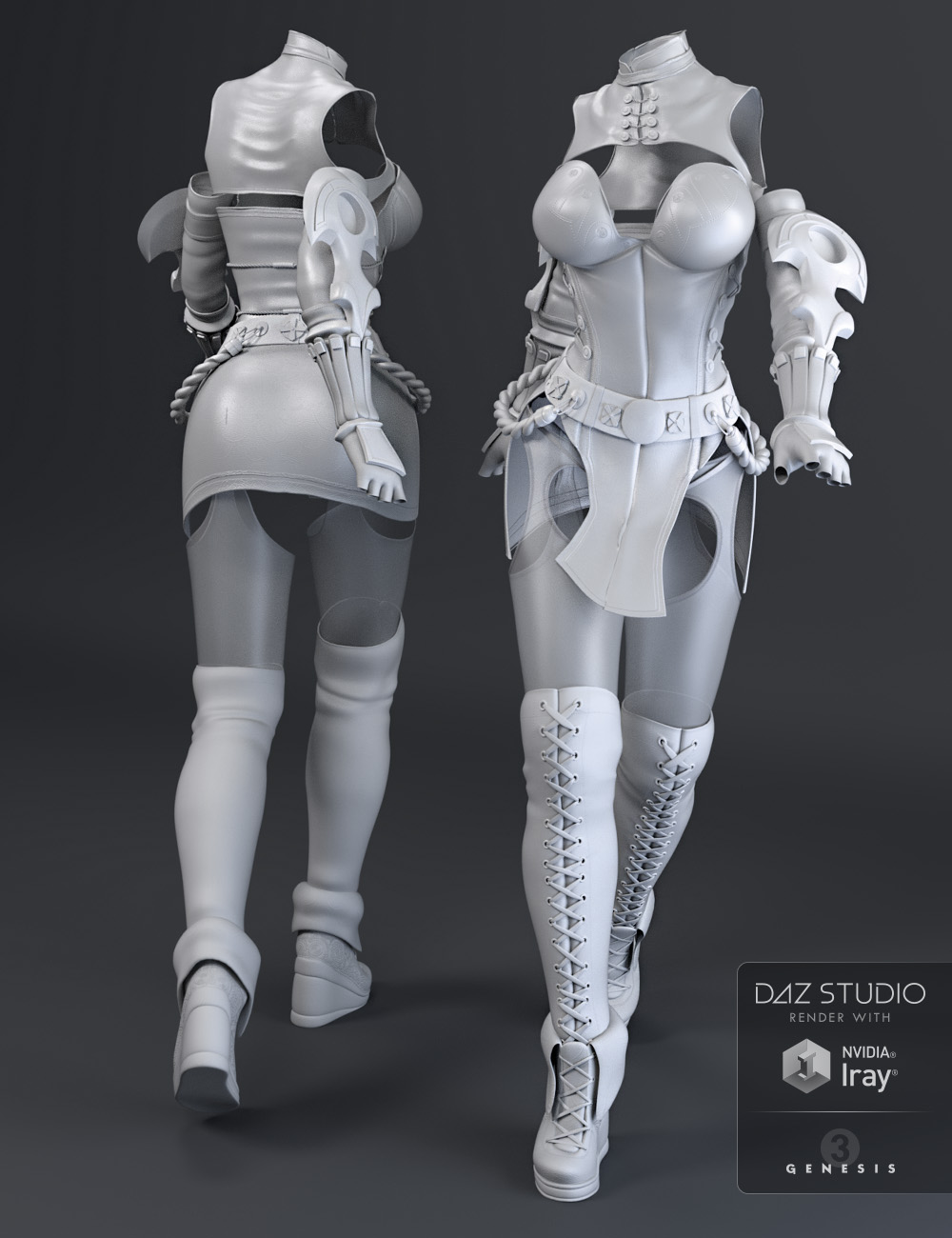 Ikaros Outfit for Genesis 3 Female(s) by: Val3dart, 3D Models by Daz 3D