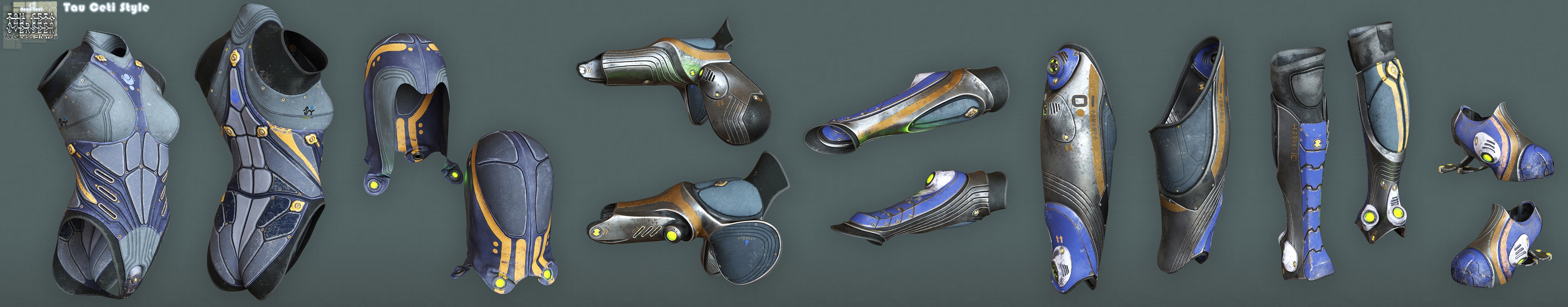 Tau Ceti Overseer - Sci-fi Armor for Genesis 3 Female(s) Tau Ceti Overseer - Sci-fi Armor for Genesis 3 Female(s) by: Aeon Soul, 3D Models by Daz 3D