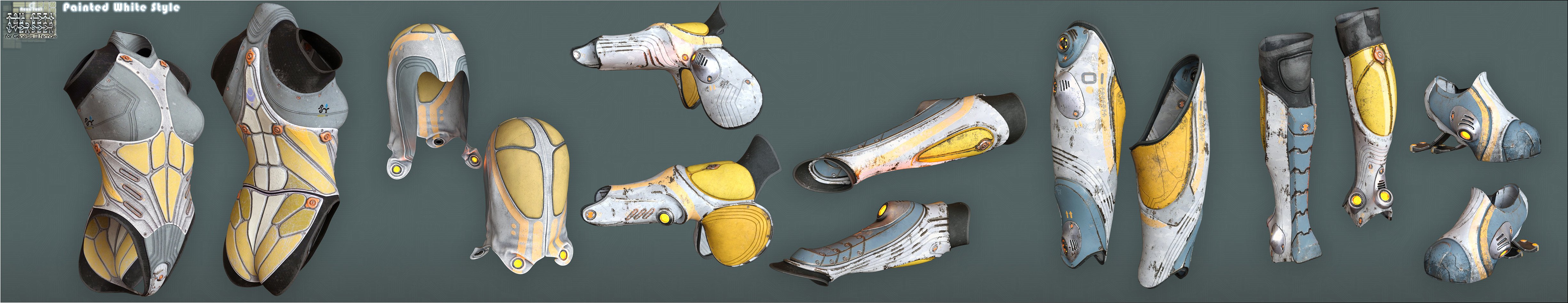 Tau Ceti Overseer - Sci-fi Armor for Genesis 3 Female(s) by: Aeon Soul, 3D Models by Daz 3D